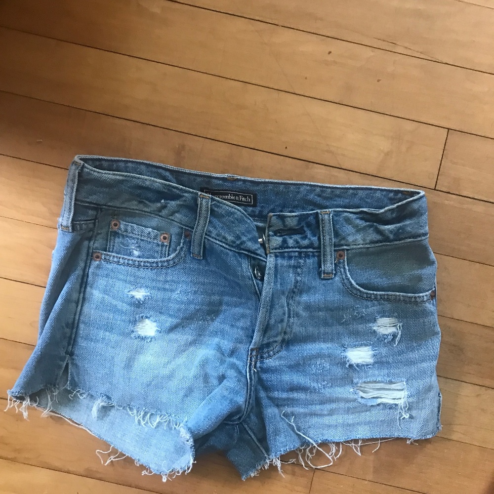 mid rise Denim shorts